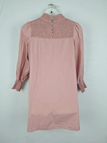 Dusty Rose Shirred Mini Dress Size 12 by SwapUp-Online Second Hand Store-Online Thrift Store