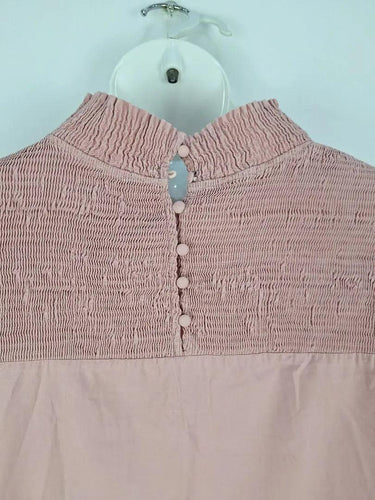 Dusty Rose Shirred Mini Dress Size 12 by SwapUp-Online Second Hand Store-Online Thrift Store