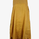 Eb&Ive Mustard Linen Elegant Shift Midi Dress Size L by SwapUp-Online Second Hand Store-Online Thrift Store
