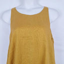 Eb&Ive Mustard Linen Elegant Shift Midi Dress Size L by SwapUp-Online Second Hand Store-Online Thrift Store