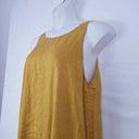 Eb&Ive Mustard Linen Elegant Shift Midi Dress Size L by SwapUp-Online Second Hand Store-Online Thrift Store