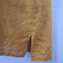 Eb&Ive Mustard Linen Elegant Shift Midi Dress Size L by SwapUp-Online Second Hand Store-Online Thrift Store