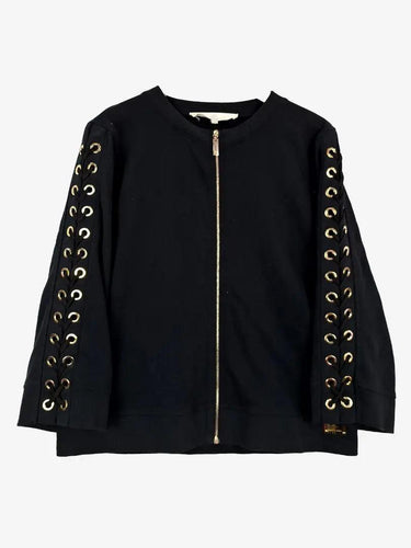 Elisabeth Franchi Eyelet Jersey Zip Up Jumper Size by SwapUp-Online Second Hand Store-Online Thrift Store