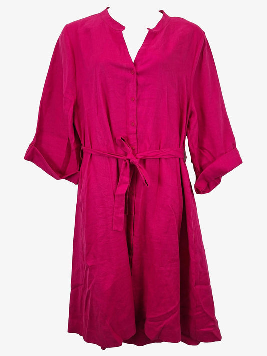 Elk Graceful Fuchsia Shirt Maxi Dress Size 18 by SwapUp-Online Second Hand Store-Online Thrift Store