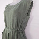 Elk Khaki Boxy Linen Midi Dress Size 6 by SwapUp-Online Second Hand Store-Online Thrift Store