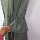 Elk Khaki Boxy Linen Midi Dress Size 6 by SwapUp-Online Second Hand Store-Online Thrift Store
