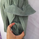Elk Khaki Boxy Linen Midi Dress Size 6 by SwapUp-Online Second Hand Store-Online Thrift Store