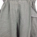 Elk Khaki Boxy Linen Midi Dress Size 6 by SwapUp-Online Second Hand Store-Online Thrift Store