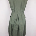 Elk Khaki Boxy Linen Midi Dress Size 6 by SwapUp-Online Second Hand Store-Online Thrift Store