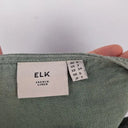 Elk Khaki Boxy Linen Midi Dress Size 6 by SwapUp-Online Second Hand Store-Online Thrift Store