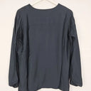Elk Midnight Blue Satin Longsleeve Top Size 6 by SwapUp-Online Second Hand Store-Online Thrift Store