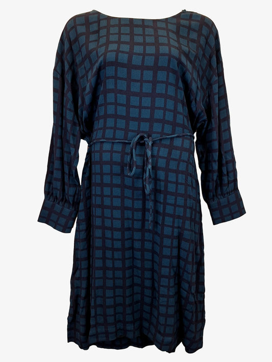 Elk Round Neck Check Shift Maxi Dress Size 20 by SwapUp-Online Second Hand Store-Online Thrift Store
