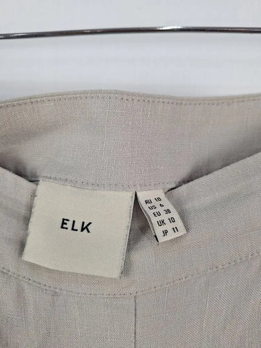 Elk Stone Linen Baggy Shorts Size 10 by SwapUp-Online Second Hand Store-Online Thrift Store