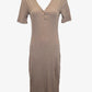 Elka Collective V-neck Ribbed Midi Dress Size 6 by SwapUp-Online Second Hand Store-Online Thrift Store