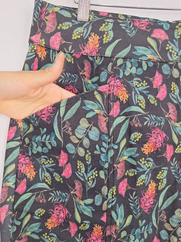 Ella & Sunday Stretch Native Floral Midi Skirt Size 14 by SwapUp-Online Second Hand Store-Online Thrift Store