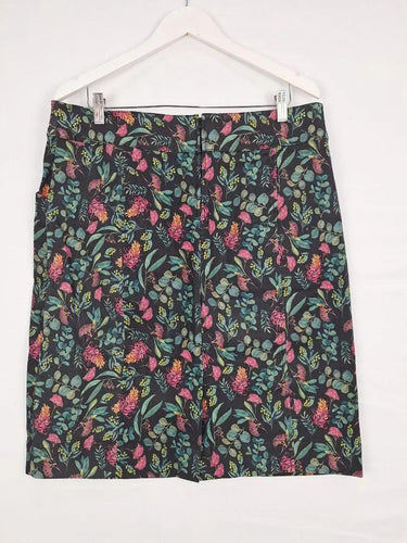 Ella & Sunday Stretch Native Floral Midi Skirt Size 14 by SwapUp-Online Second Hand Store-Online Thrift Store
