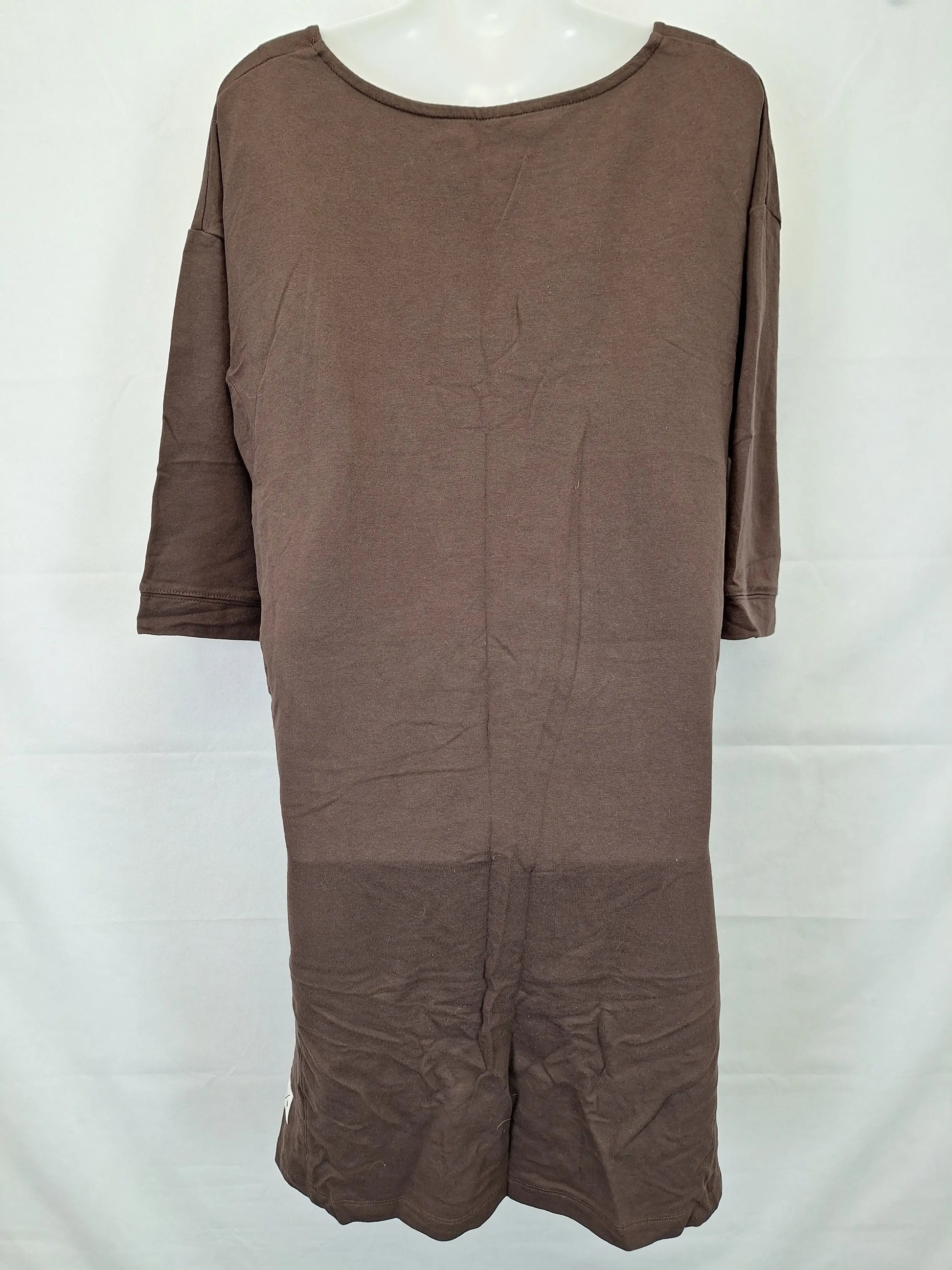 Elm Coffee Pocket Everyday Midi Dress Size 10 by SwapUp-Online Second Hand Store-Online Thrift Store