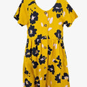Elm Mustard Flower Button Down Dress Size 8 by SwapUp-Online Second Hand Store-Online Thrift Store