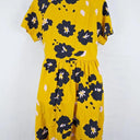 Elm Mustard Flower Button Down Dress Size 8 by SwapUp-Online Second Hand Store-Online Thrift Store