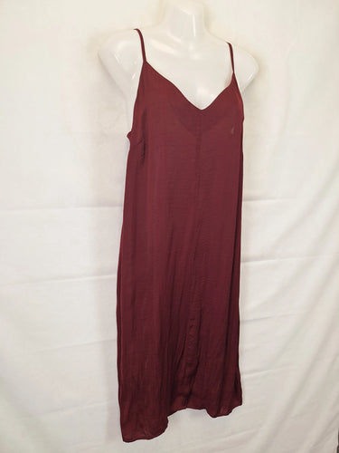 Emerge Burgundy Timeless Slip Midi Dress Size 10 by SwapUp-Online Second Hand Store-Online Thrift Store