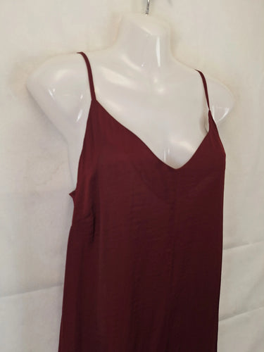 Emerge Burgundy Timeless Slip Midi Dress Size 10 by SwapUp-Online Second Hand Store-Online Thrift Store