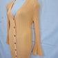 Ena Pelly Apricot  Eve Ribbed Knit Midi Cardigan Size 16 by SwapUp-Online Second Hand Store-Online Thrift Store