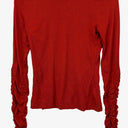 Endless Ruched Sleeve Burgundy Top Size M by SwapUp-Online Second Hand Store-Online Thrift Store