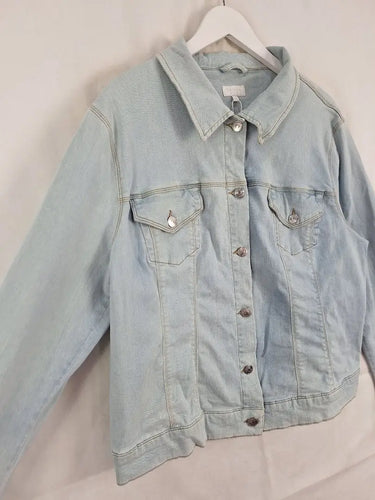 Escada Everyday Light Wash Denim Jacket Size M by SwapUp-Online Second Hand Store-Online Thrift Store