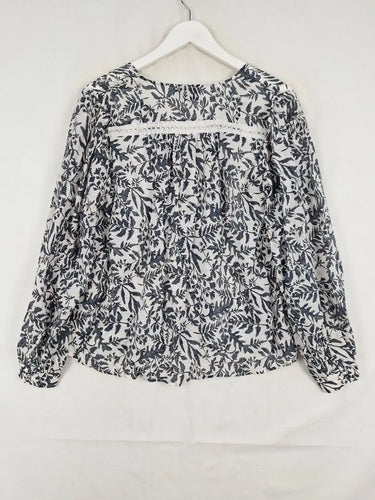 Esmaee Lightweight Fern Leaf Blouse Size M by SwapUp-Online Second Hand Store-Online Thrift Store
