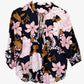 Esther Floral Keyhole Tassel Blouse Size 12 by SwapUp-Online Second Hand Store-Online Thrift Store