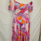 Esther & Co Off The Shoulder Shirred Midi Dress Size 12 by SwapUp-Online Second Hand Store-Online Thrift Store