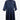 Eva's Sunday Navy Heavy Linen Pointed Collar Midi Dress Size L by SwapUp-Online Second Hand Store-Online Thrift Store