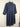 Eva's Sunday Navy Heavy Linen Pointed Collar Midi Dress Size L by SwapUp-Online Second Hand Store-Online Thrift Store