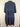 Eva's Sunday Navy Heavy Linen Pointed Collar Midi Dress Size L by SwapUp-Online Second Hand Store-Online Thrift Store