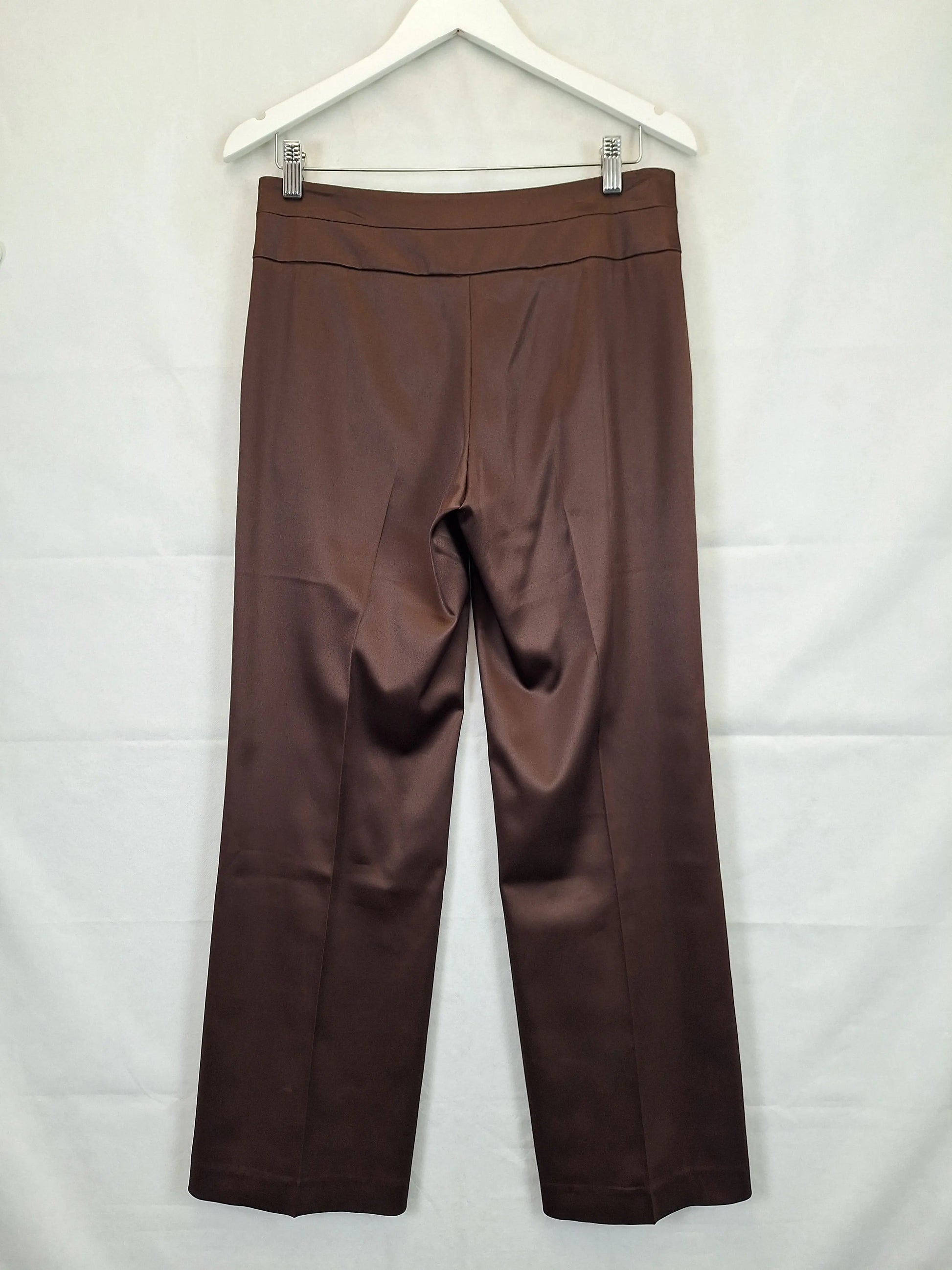 Events Collection Stylish Satin Straight Leg Pants Size 8 by SwapUp-Online Second Hand Store-Online Thrift Store