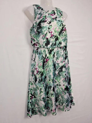 Events Mint Speckled Satin Dress Size 10 by SwapUp-Online Second Hand Store-Online Thrift Store