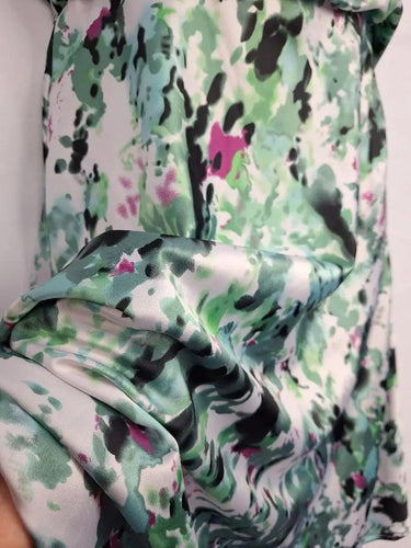 Events Mint Speckled Satin Dress Size 10 by SwapUp-Online Second Hand Store-Online Thrift Store