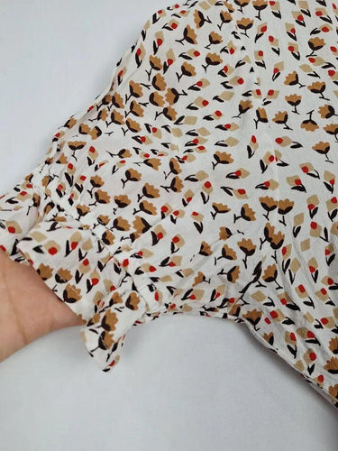 Faithfull The Brand Pretty Floral Wrap Top Size 10 by SwapUp-Online Second Hand Store-Online Thrift Store