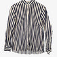 Farage Navy Striped Collarless Shirt Size 12 by SwapUp-Online Second Hand Store-Online Thrift Store