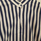 Farage Navy Striped Collarless Shirt Size 12 by SwapUp-Online Second Hand Store-Online Thrift Store