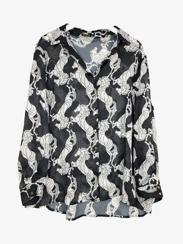 Fate + Becker Sophisticated Sheer Floral Blouse Size 16 by SwapUp-Online Second Hand Store-Online Thrift Store