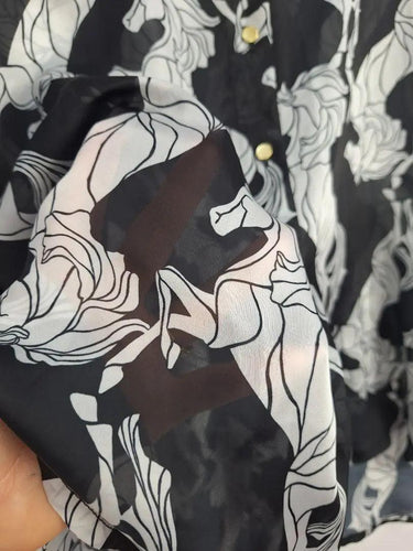 Fate + Becker Sophisticated Sheer Floral Blouse Size 16 by SwapUp-Online Second Hand Store-Online Thrift Store