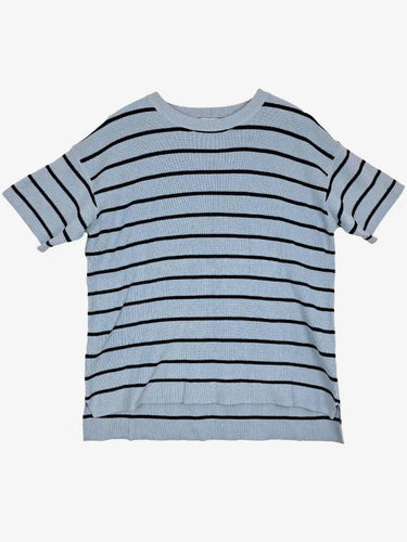 Feather + Noise Blue Duo Cotton Knit Top Size L by SwapUp-Online Second Hand Store-Online Thrift Store