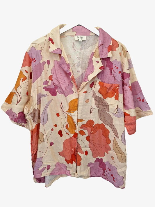 Feather and Noise Lightweight Relaxed Floral Shirt Size 16 by SwapUp-Online Second Hand Store-Online Thrift Store