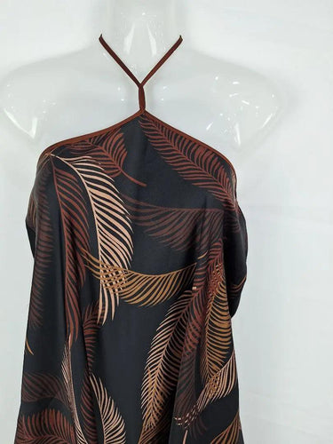 Finders Keepers Chocolate Ferns Evening Dress Size 10 by SwapUp-Online Second Hand Store-Online Thrift Store