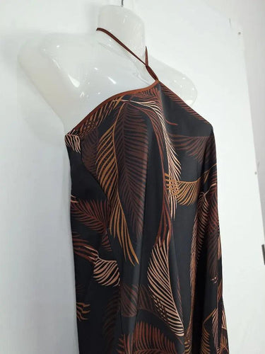 Finders Keepers Chocolate Ferns Evening Dress Size 10 by SwapUp-Online Second Hand Store-Online Thrift Store