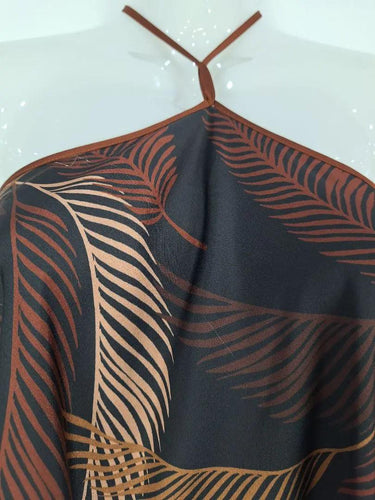Finders Keepers Chocolate Ferns Evening Dress Size 10 by SwapUp-Online Second Hand Store-Online Thrift Store