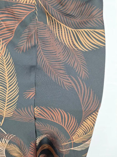 Finders Keepers Chocolate Ferns Evening Dress Size 10 by SwapUp-Online Second Hand Store-Online Thrift Store