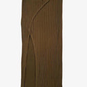 First Base Khaki Ribbed Split Front Skirt Size M by SwapUp-Online Second Hand Store-Online Thrift Store