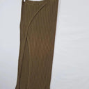 First Base Khaki Ribbed Split Front Skirt Size M by SwapUp-Online Second Hand Store-Online Thrift Store
